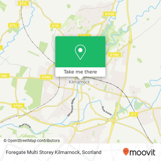 Foregate Multi Storey Kilmarnock map