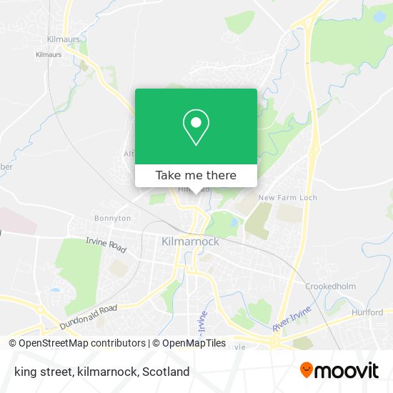 king street, kilmarnock map