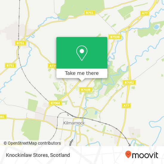 Knockinlaw Stores map