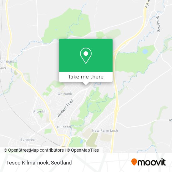 Tesco Kilmarnock map