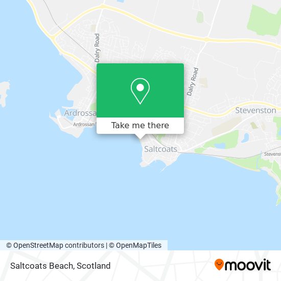 Saltcoats Beach map