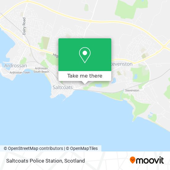 Saltcoats Police Station map