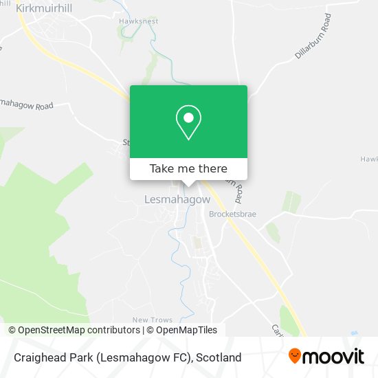 Craighead Park (Lesmahagow FC) map