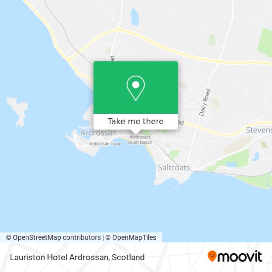 Lauriston Hotel Ardrossan map