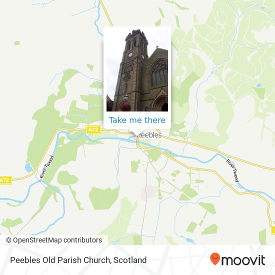 Peebles Old Parish Church map