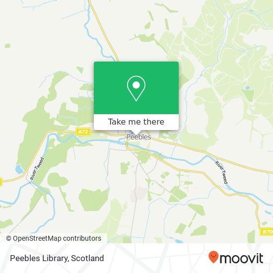 Peebles Library map