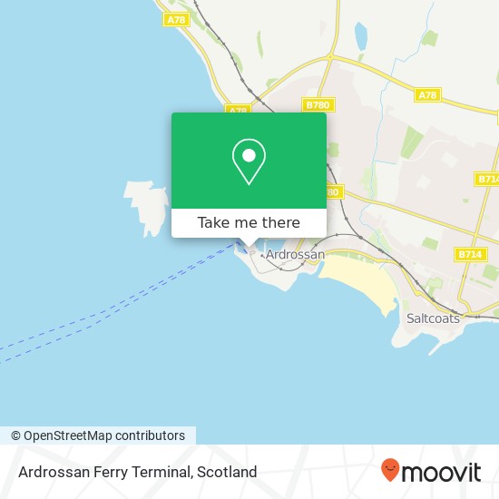 Ardrossan Ferry Terminal map
