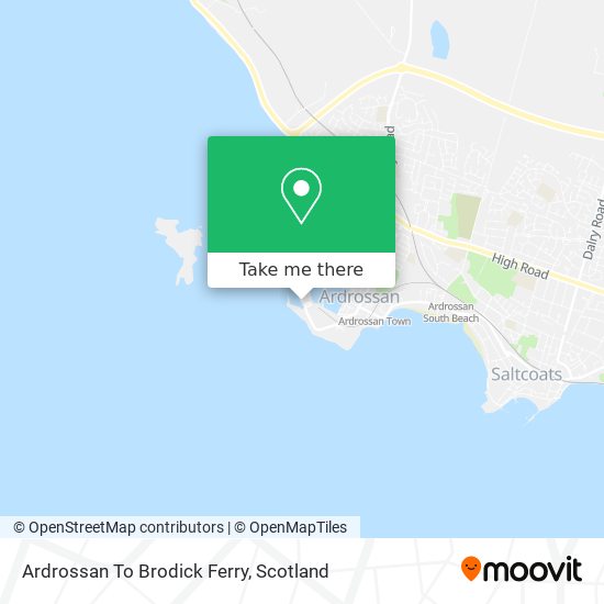 Ardrossan To Brodick Ferry map