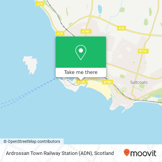 Ardrossan Town Railway Station (ADN) map