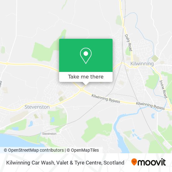 Kilwinning Car Wash, Valet & Tyre Centre map