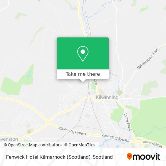 Fenwick Hotel Kilmarnock (Scotland) map