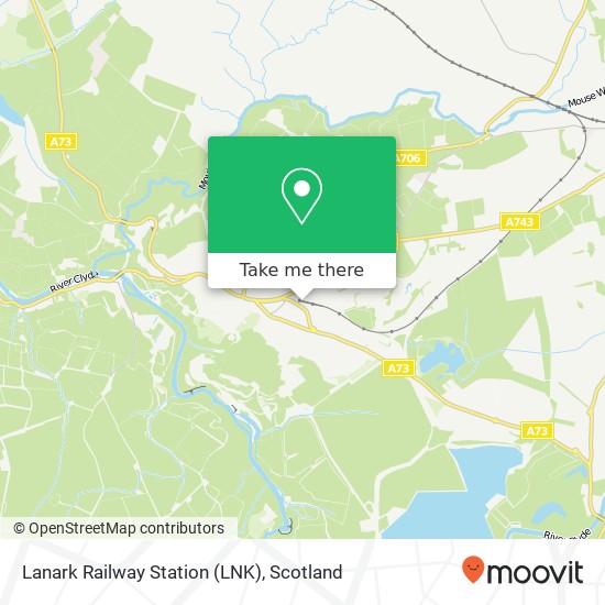 Lanark Railway Station (LNK) map