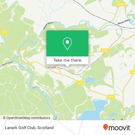 Lanark Golf Club map