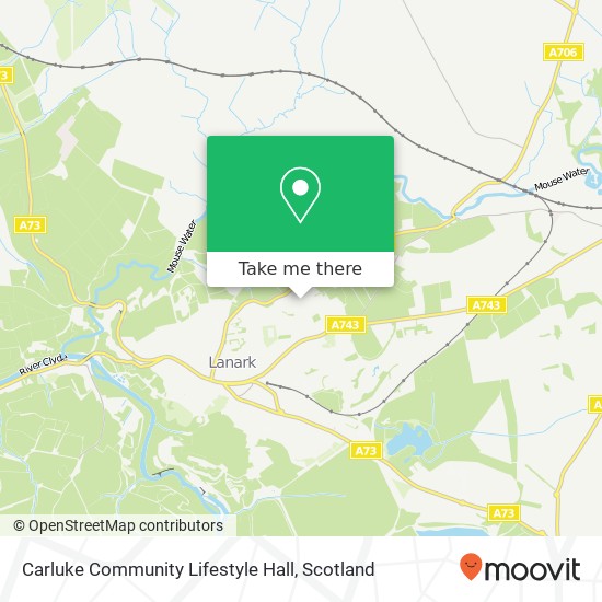 Carluke Community Lifestyle Hall map