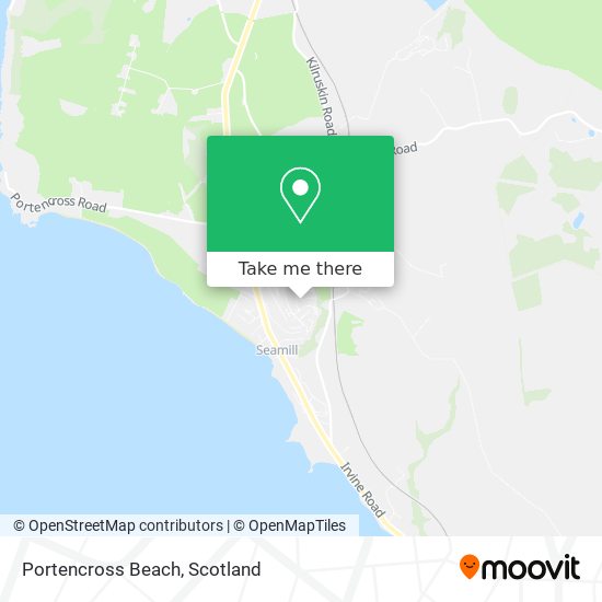 Portencross Beach map