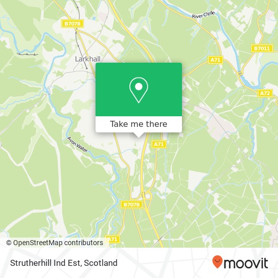 Strutherhill Ind Est map
