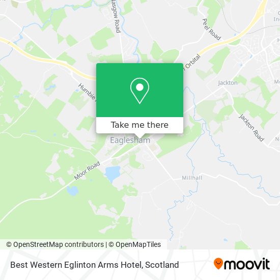 Best Western Eglinton Arms Hotel map