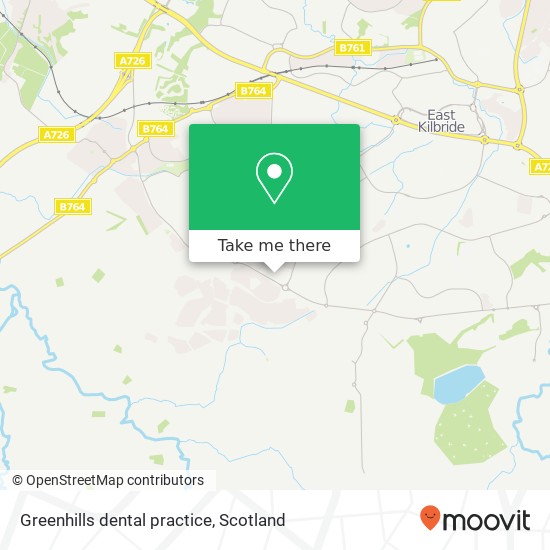 Greenhills dental practice map