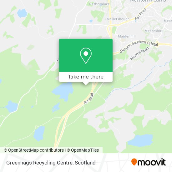 Greenhags Recycling Centre map