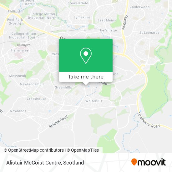 Alistair McCoist Centre map