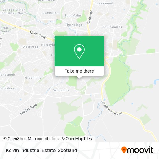 How to get to Kelvin Industrial Estate in East Kilbride by bus or train?
