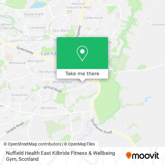 Nuffield Health East Kilbride Fitness & Wellbeing Gym map