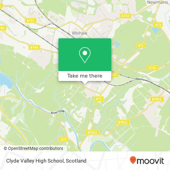 Clyde Valley High School map