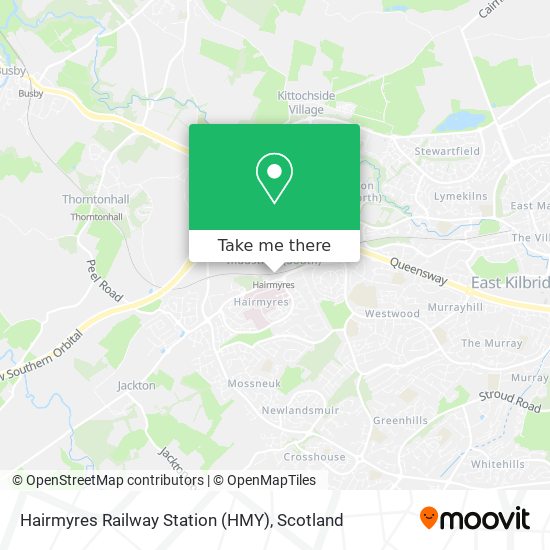 Hairmyres Railway Station (HMY) map