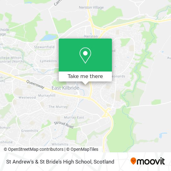 St Andrew's & St Bride's High School map
