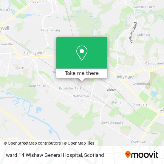 ward 14 Wishaw General Hospital map