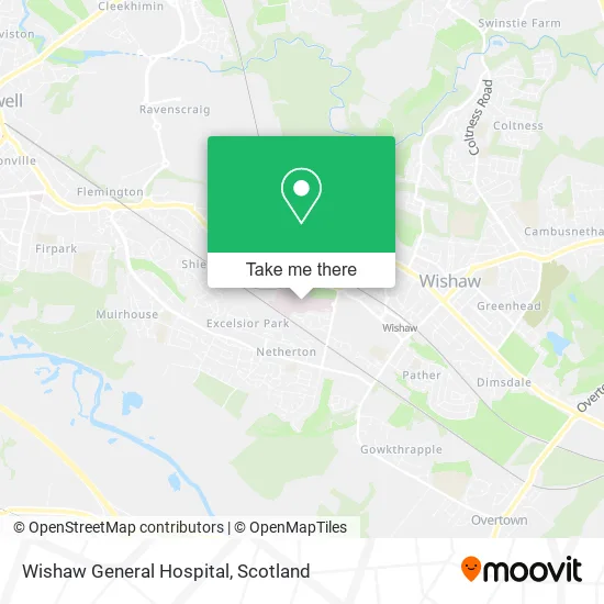 Wishaw General Hospital map