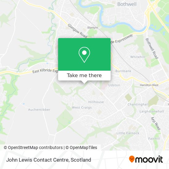 John Lewis Contact Centre map