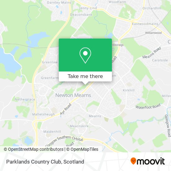 Parklands Country Club map