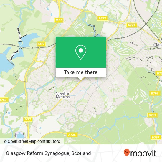 Glasgow Reform Synagogue map