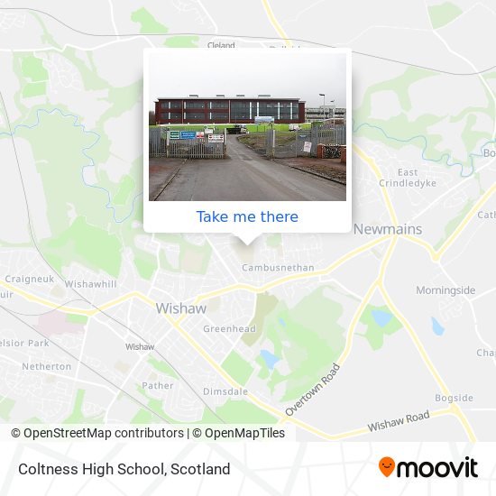 Coltness High School map