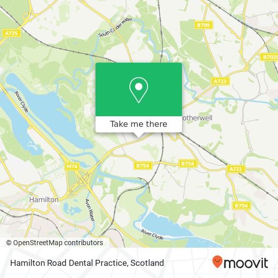 Hamilton Road Dental Practice map