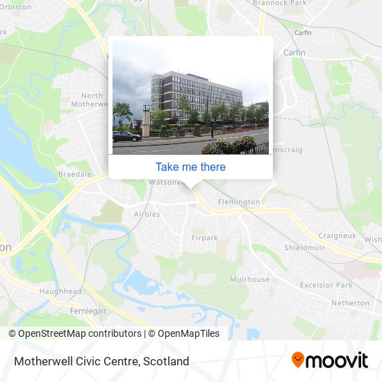 Motherwell Civic Centre map