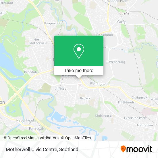 Motherwell Civic Centre map