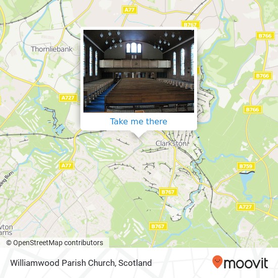 Williamwood Parish Church map