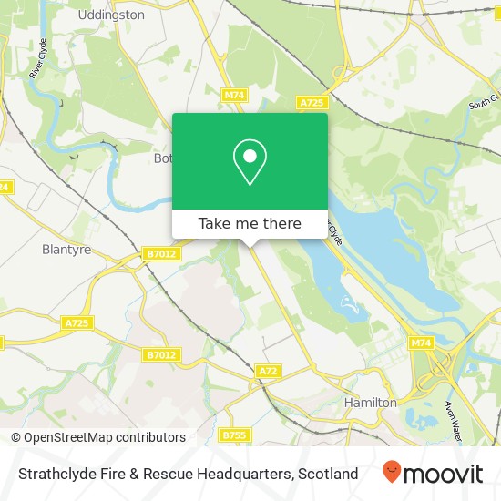 Strathclyde Fire & Rescue Headquarters map
