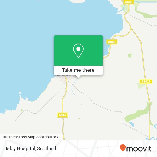 Islay Hospital map