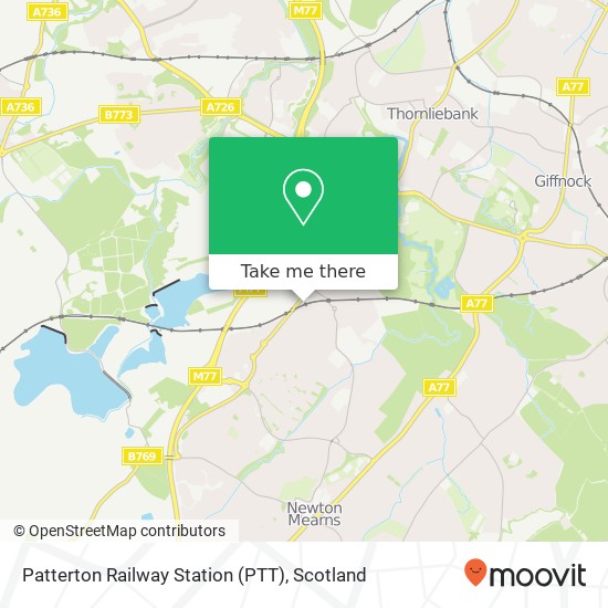 Patterton Railway Station (PTT) map