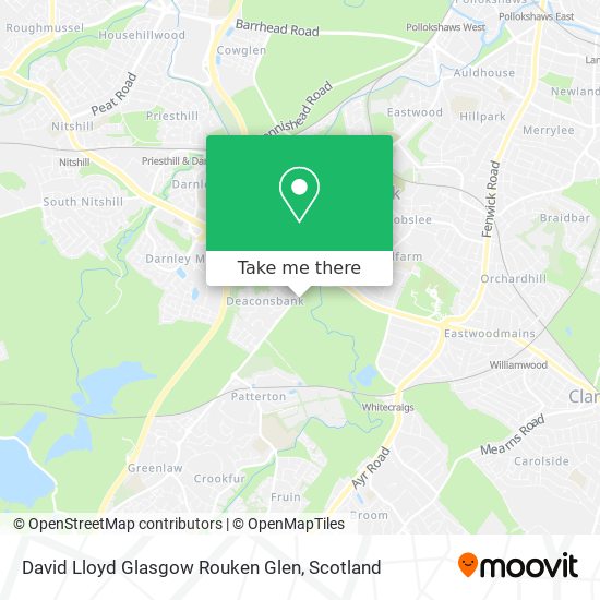 David Lloyd Glasgow Rouken Glen map