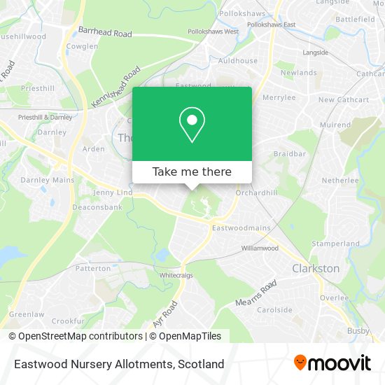 Eastwood Nursery Allotments map
