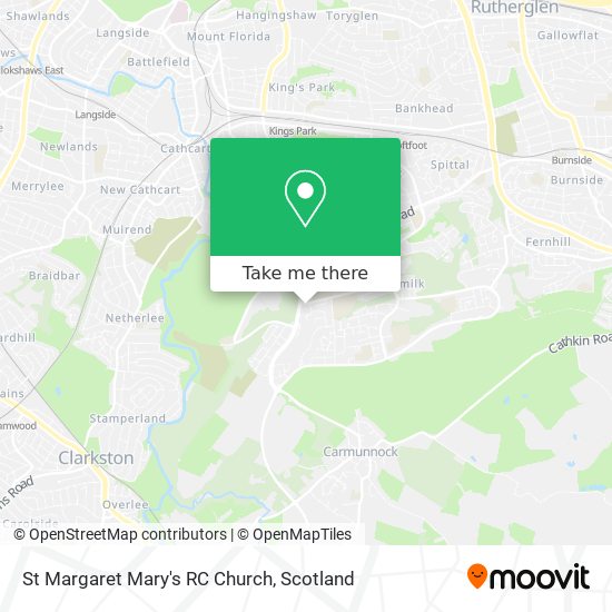 St Margaret Mary's RC Church map