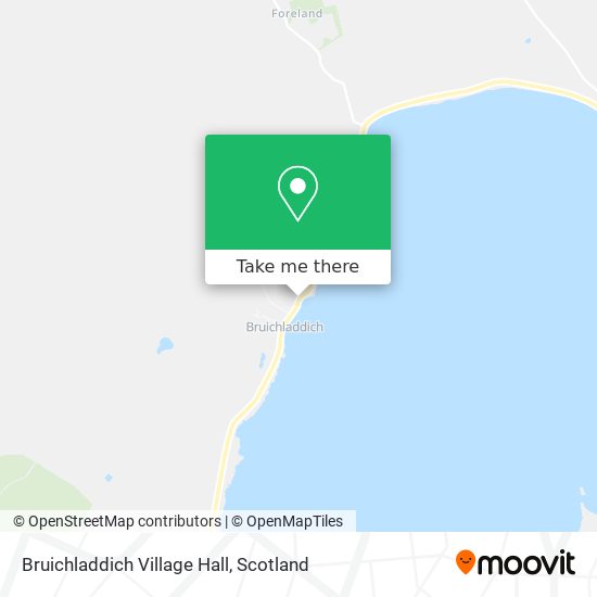 Bruichladdich Village Hall map