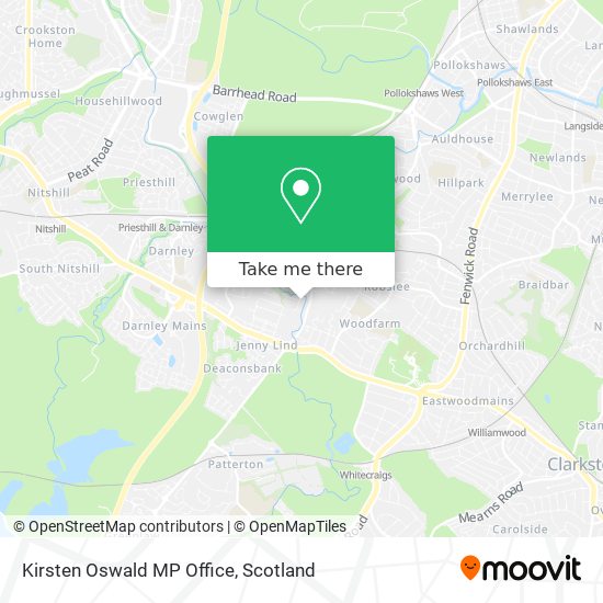 Kirsten Oswald MP Office map