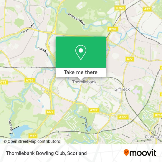 Thornliebank Bowling Club map