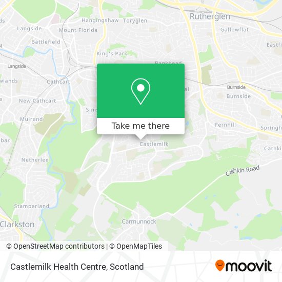 Castlemilk Health Centre map