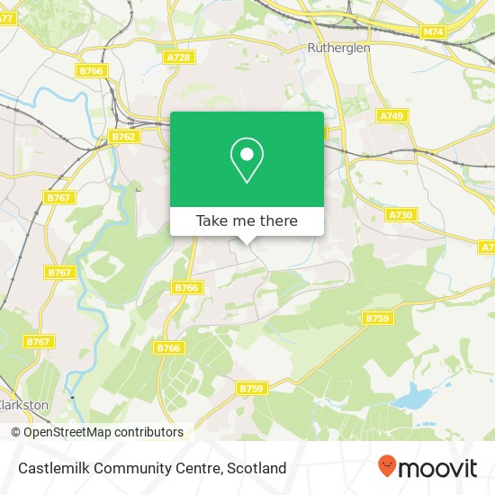 Castlemilk Community Centre map